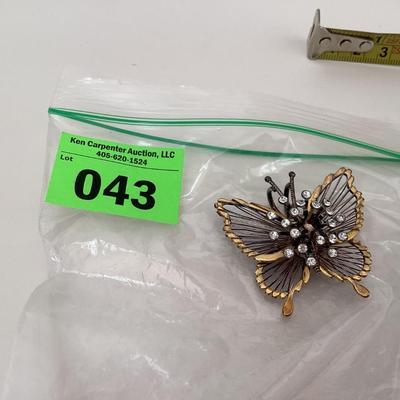 Vintage Monet butterfly brooch/ pendant