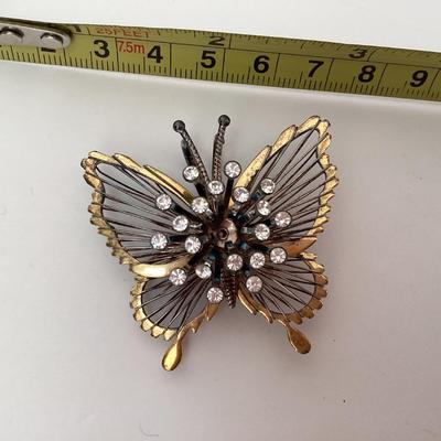 Vintage Monet butterfly brooch/ pendant