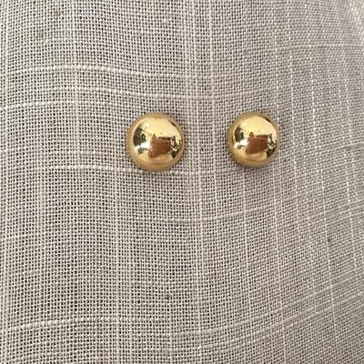 Gold tone earrings. No backs