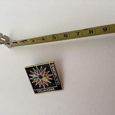 Oklahoma quiltworks pin