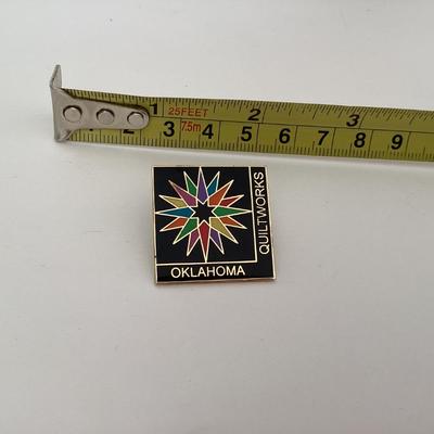 Oklahoma quiltworks pin