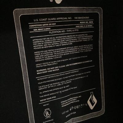 Obrien international XL water ski vest