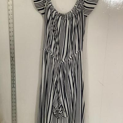 J for Justify Zebra striped romper with half shirt size L