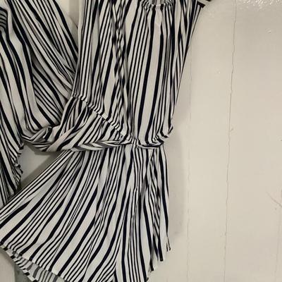 J for Justify Zebra striped romper with half shirt size L