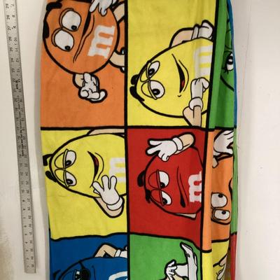 45" x 35" M &M throw blanket