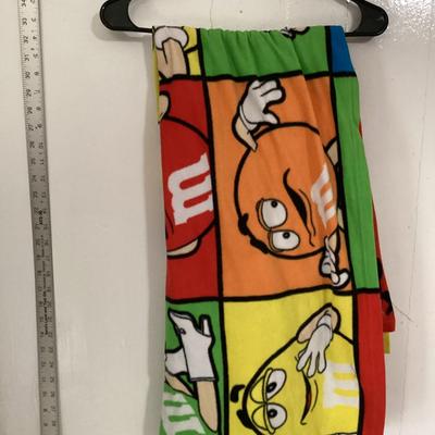 45" x 35" M &M throw blanket