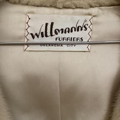 Vintage fur coat from Willmann's furriers in OKC