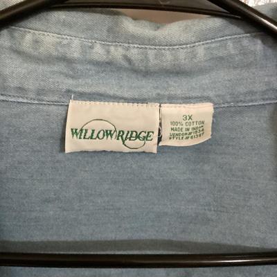 willow ridge 3 x long sleeve button up
