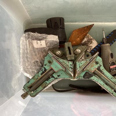 Garage bundle misc. tools tub with lid included if local