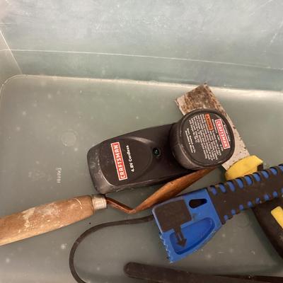 Garage bundle misc. tools tub with lid included if local