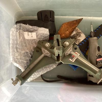 Garage bundle misc. tools tub with lid included if local