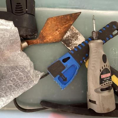 Garage bundle misc. tools tub with lid included if local