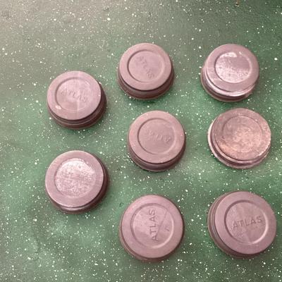 Mason jar lids with porcelain inserts