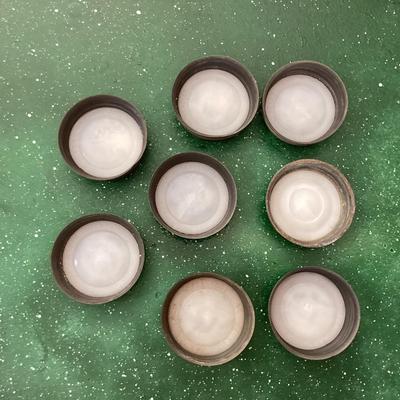 Mason jar lids with porcelain inserts