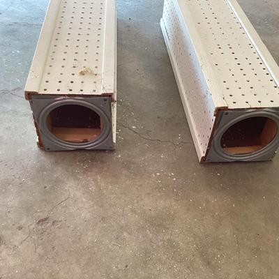 Peg board spinning displays