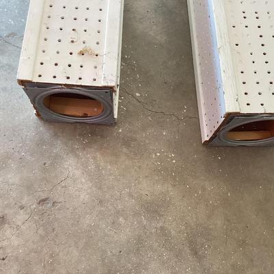 Peg board spinning displays