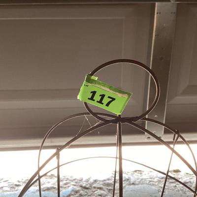 decorative metal bird cage with hanging hoop