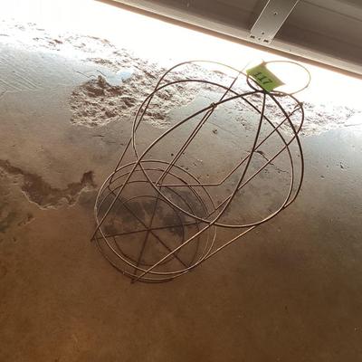 decorative metal bird cage with hanging hoop