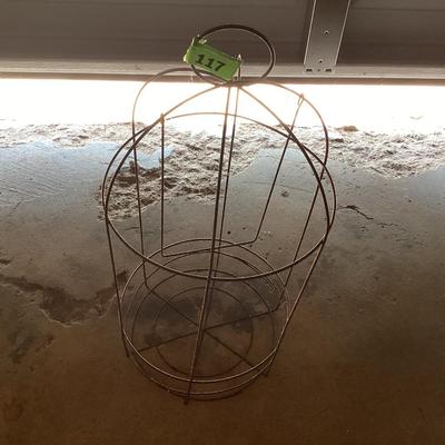 decorative metal bird cage with hanging hoop