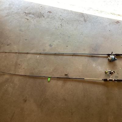 2 fishing poles