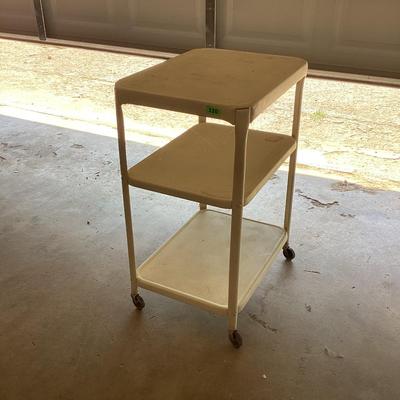 Vintage metal cart, 30 inch tall 16 x 24 widths