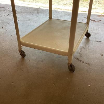Vintage metal cart, 30 inch tall 16 x 24 widths