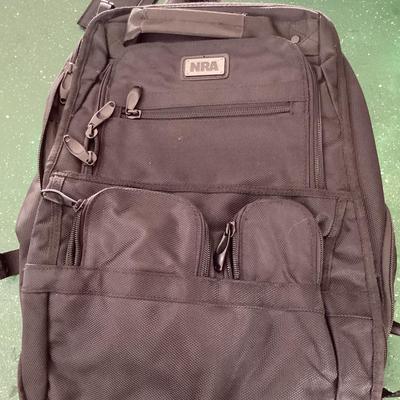 NRA black backpack