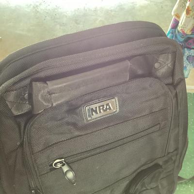 NRA black backpack