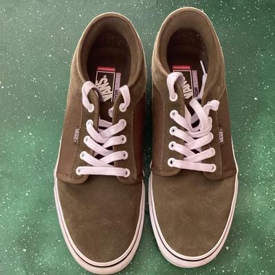 Men's brown vans size 10 pop cush style