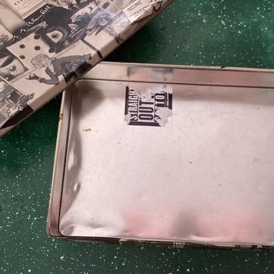 6.5" x 10" x 2" zippo metal box with lid