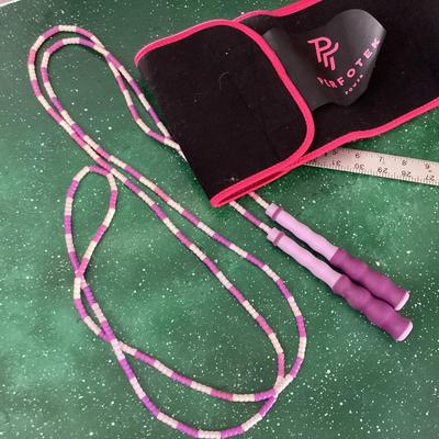 Work out bundle jump rope and waist trainer size L