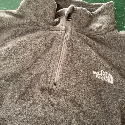 north face collared sweater gray size youth XLarge