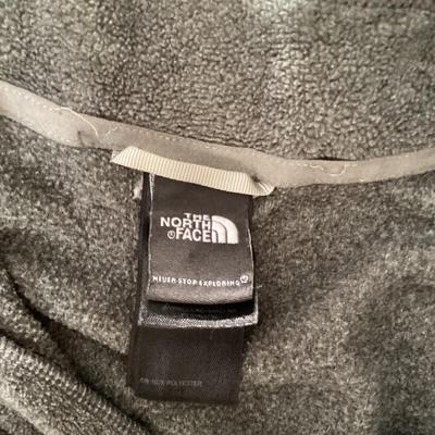 north face collared sweater gray size youth XLarge
