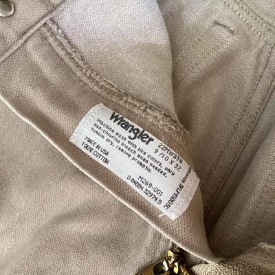 women's wrangler tan jeans 9/10 x 32