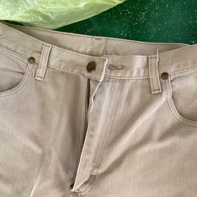 women's wrangler tan jeans 9/10 x 32