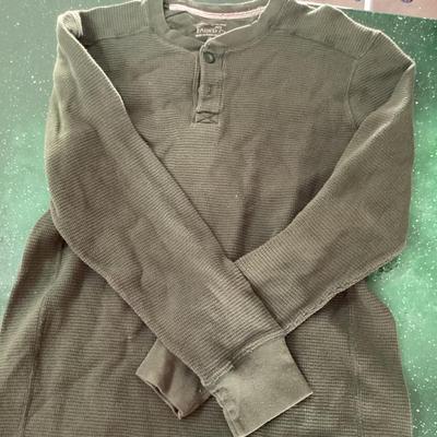 faded glory army green size m cotton fabric