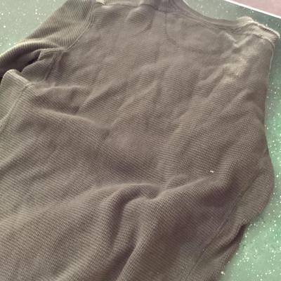 faded glory army green size m cotton fabric
