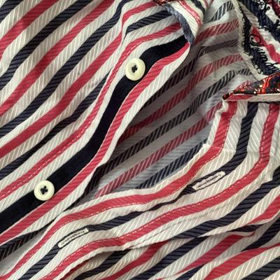 English laundry navy blue and red men's 15 1/2 34/35