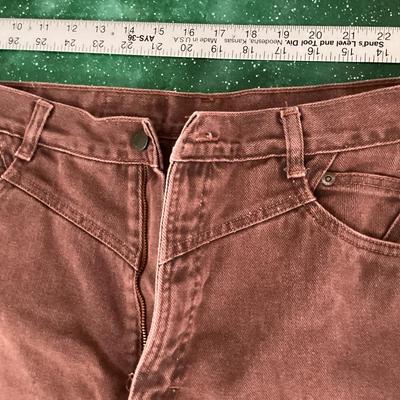 30x32 rocky mountain red washed denim jeans
