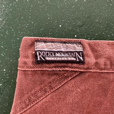 30x32 rocky mountain red washed denim jeans