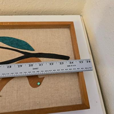 Vintage Mid-Century Bird Wall Art And Ornate Gold Decorative Plaques