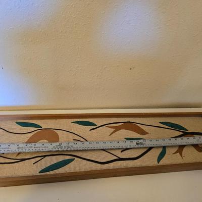 Vintage Mid-Century Bird Wall Art And Ornate Gold Decorative Plaques