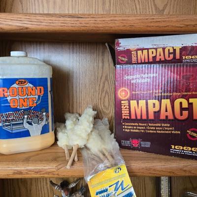 Impact Paintballs- 1000 count and a bottle of Round one hand cleaner