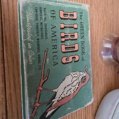Vintage Bird figurine - barometer - vintage bird book - and more