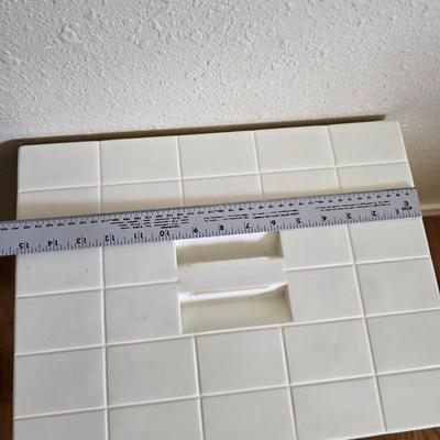 small lidded totes - and a small laundry or storage basket
