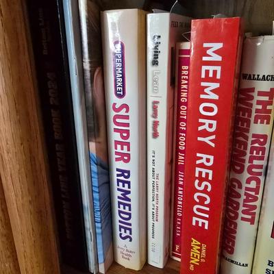 A variety of books mostly hardback - The green pharmacy - Memory rescue - Super Remedies and other great titles