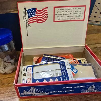 Sewing starter kit - needles - electric scissors - booklets- buttons - thread and much more