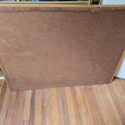 Vintage Chaulk Board with a box Pastels