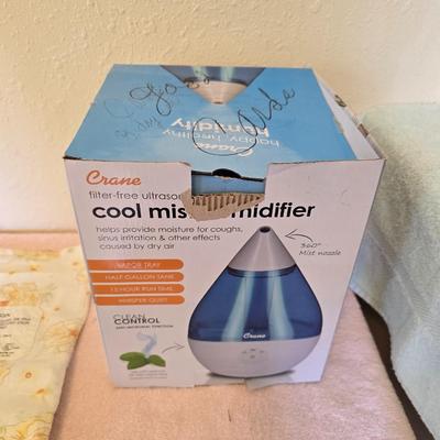 cool mist humidifier - heat/cold bladder bag - bathroom scale