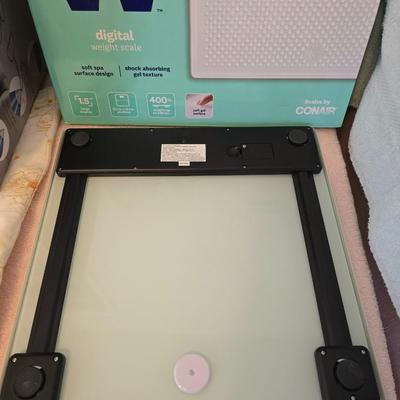 cool mist humidifier - heat/cold bladder bag - bathroom scale